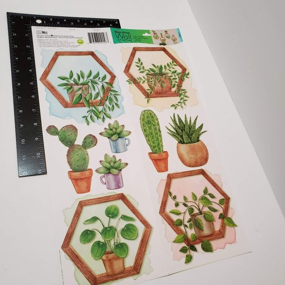 House Plant Wall Art, Succulents Cactus, Wall Stickers Decals, Succulent Decor - Picture 6 of 6